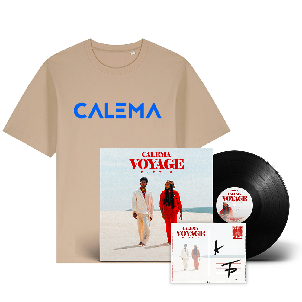 "Voyage (Part II)" Vinyle + Carte dédicacée + Tee-shirt sable